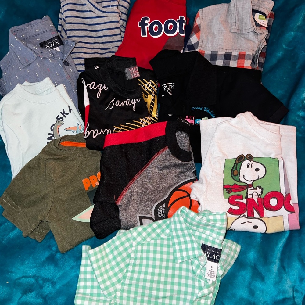 TODDLER. BOYS. MIXED. SHIRTS. SIZE 3